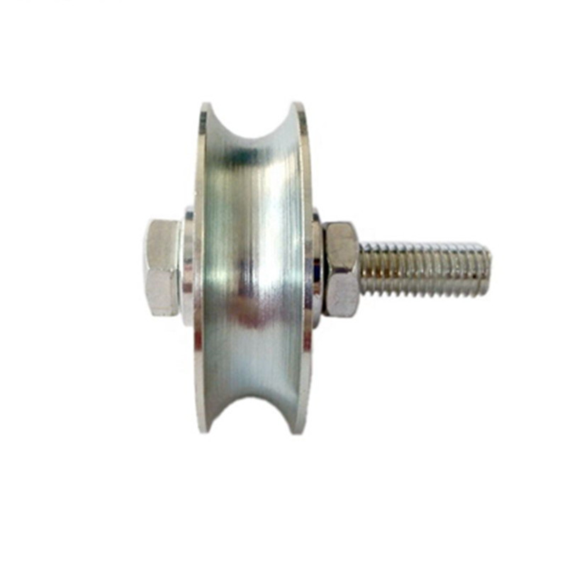 U/V/Y sliding door pulley heavy duty door wheel single bearing screw pulley track pulley plated yellow white zinc