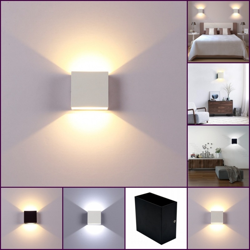 Wholesale simple creative bedside bedroom living room aisle staircase porch decorative light LED aluminum wall lamp