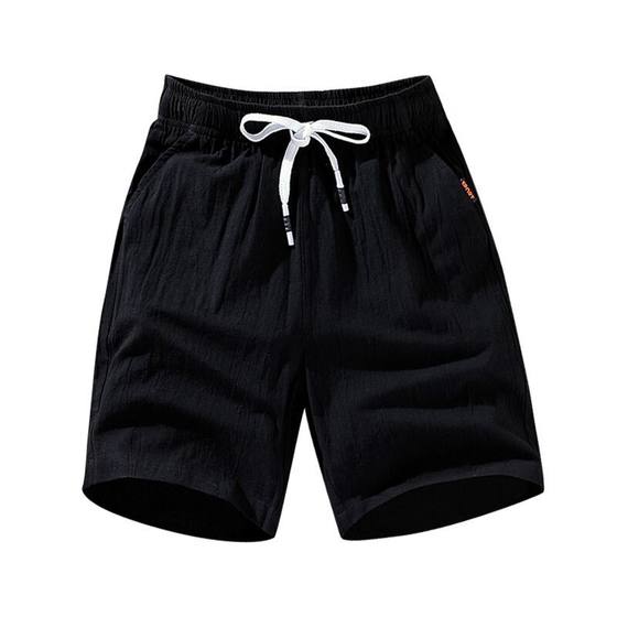 M-9XL Shorts Men's Pants Summer Casual Summer Loose Korean Style Trendy Cotton and Hemp Pants Five-point Pants Beach Pants