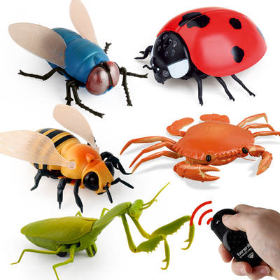 Original direct supply of new exotic infrared remote control electric insect toys electric snail mouse trick spoof