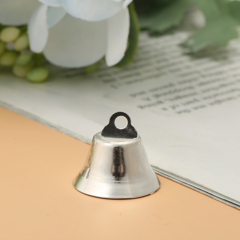 Supply 6-26mm gold and silver opening horn bell Christmas decoration small Bell wind chime DIY accessories wholesale
