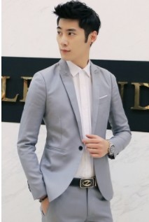 Amazon EBAY AliExpress Amazon foreign trade new men's slim casual solid color suit top fashion