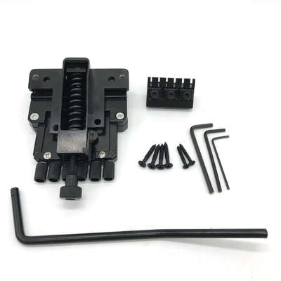 Factory Sales Electric Guitar Accessories Electric Guitar Pull Board 6 Strings Headless Electric Guitar Bridge Black