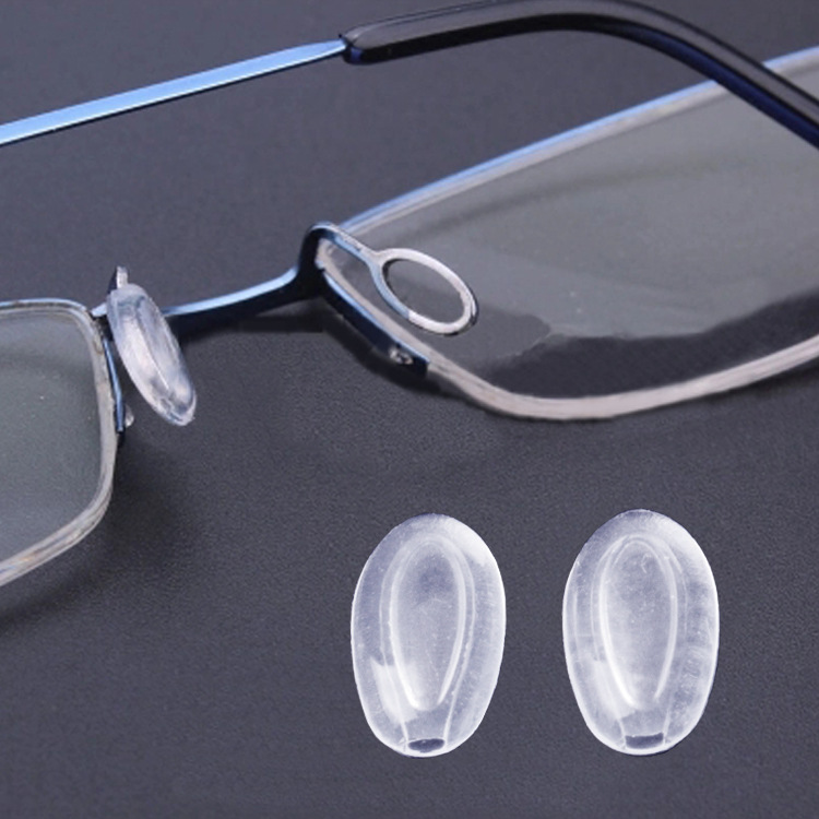 Silicone soft nose pad bracket airbag straight plug-in glasses nose pad set-in non-slip nose pad wholesale