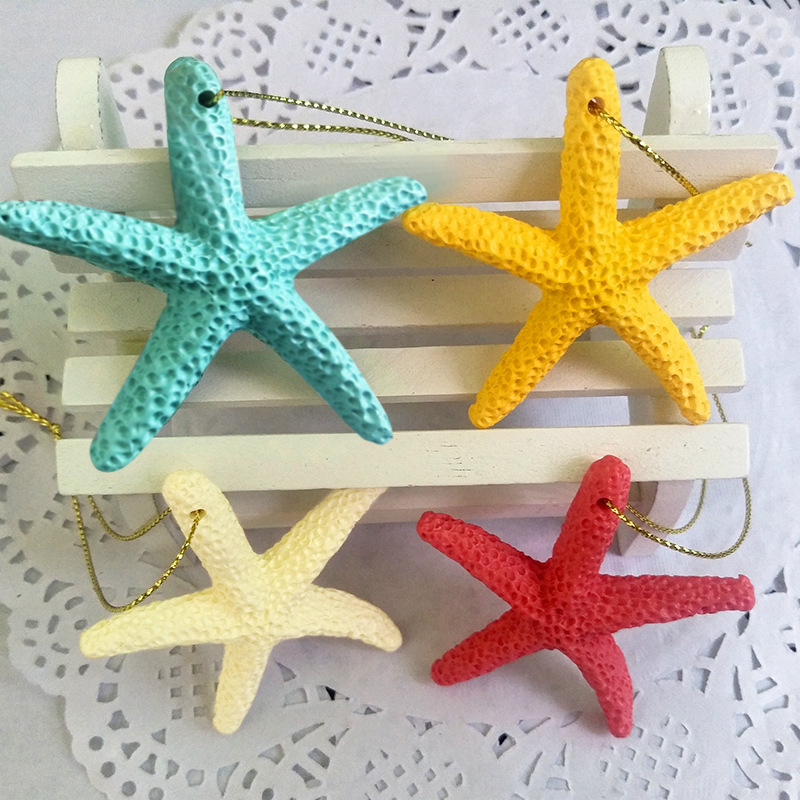 環境保護樹脂シミュレーション海星クリスマスペンダント装飾地中海ペンダント樹脂五指海星ペンダント|undefined