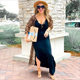 Cross-border European and American new chiffon leopard print bikini blouse vacation cardigan seaside sun protection shirt Beach Skirt