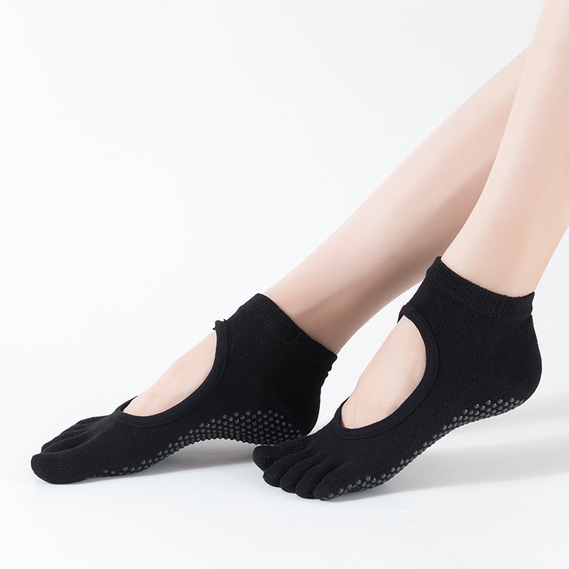 New five-toe backless yoga socks customizable LOGO comfortable breathable toe five-finger socks Japanese casual floor socks