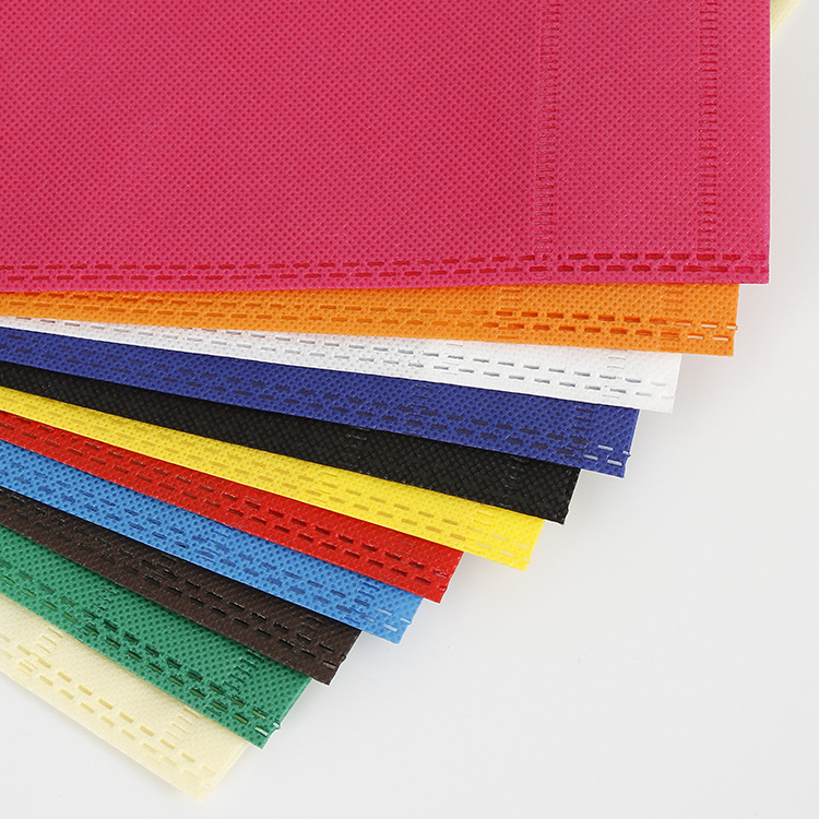 Factory direct supply non-woven flat pocket portable shopping mall clothing advertising non-woven handbag customization