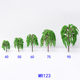 Mini Simulation Willow Model Finished Plastic Scene Model Tree Building Sand Table diy Handmade Micro Landscape Material