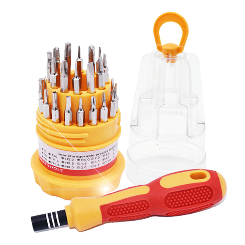 31-in-1 Telecom Phone Disassembly Repair Tool, Clock Screwdriver, Factory Sales Multi-Function Combination Screwdriver Set
