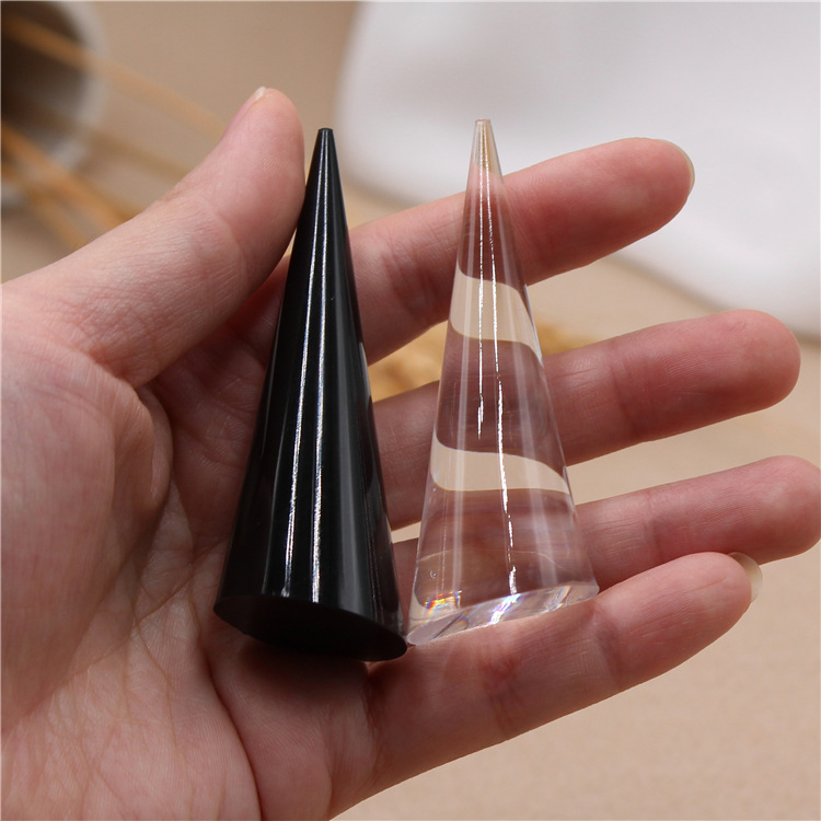 Transparent/Black/Acrylic Display Stand Ring Jewelry Display Props Ring Holder Finger Tail Ring Base