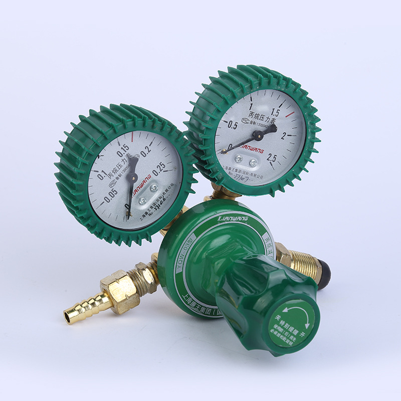 Direct supply of oxygen, acetylene, propane, argon, carbon dioxide, pressure reducer with sheath oxygen meter