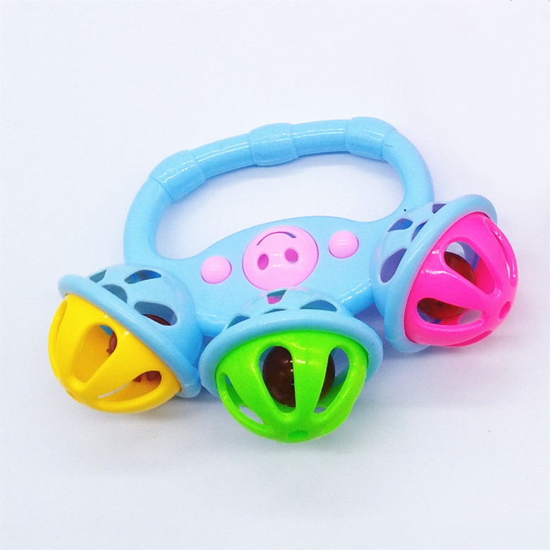 F105A New 53 rattle +12 children comfort baby toy rattle Yiwu factory supply