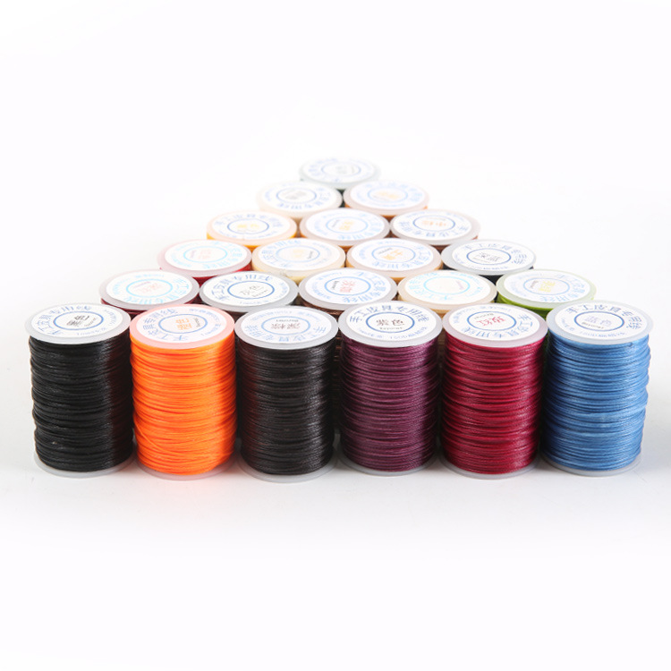 DIY manual leather tool wax line 150D small roll wax line leather line 1mm hand-stitched flat wax line 150D cowhide