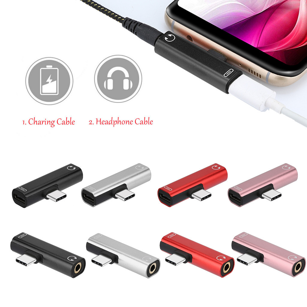 Type-c Digital Headset Adapter Suitable for Apple 15 Charging and Listening Two-in-One Audio 3.5mm Converter