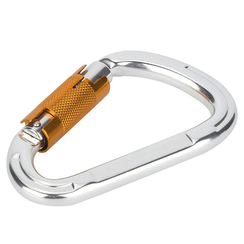 25KN pear type automatic main lock aviation aluminum mountaineering buckle rock climbing main lock yoga connection ring outdoor swing hook