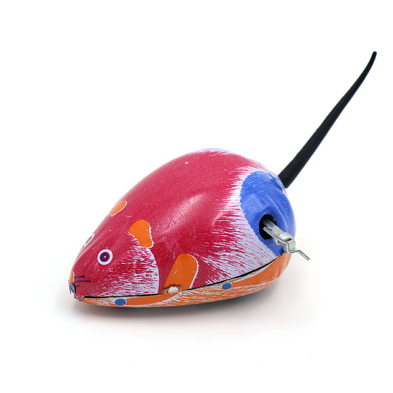 80 s nostalgic classic iron mouse clockwork little mouse toy children's toy creative winding toy
