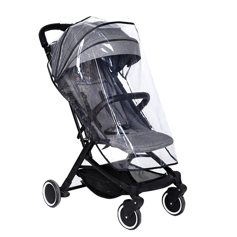 Baby stroller umbrella high landscape children stroller universal rain cover raincoat poncho EVA environmental protection tasteless material