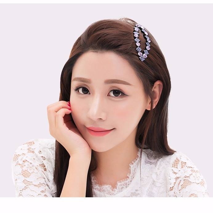 Corea del Sud stile semplice elegante frangia laterale clip diamante incastonato colore diamante BB clip copricapo ragazza forcina forcina rotta all'ingrosso_voghion.com