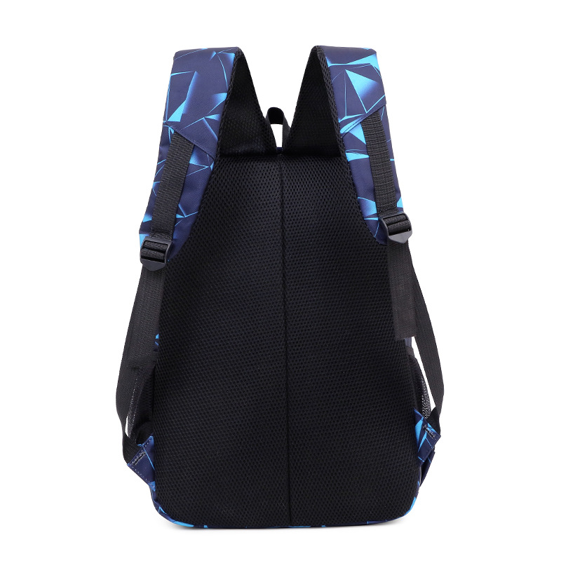 Four-petal Flower Backpack Water-repellent 900D Printed Cloth Three-piece Bag New Fashion Brand Casual College Style