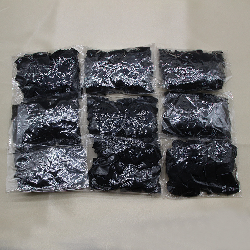 Size Label Clothing Cloth Label Accessories Black and White Clothes Code Label Weaving Label Cloth Code Label Number Label Size Label