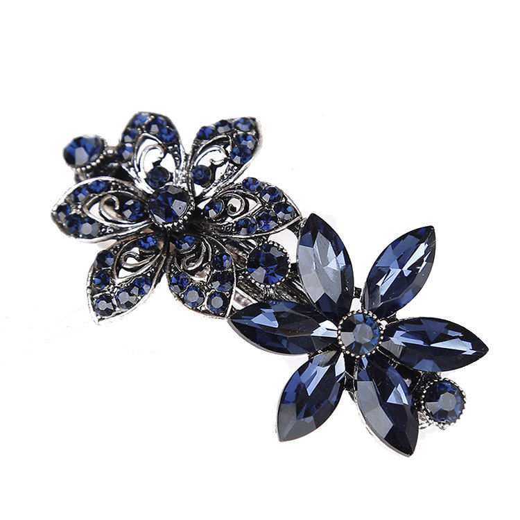 Fashion bow hairpin hair accessories vintage hairpin Korean style women's head accessories rhinestone spring top clip factory direct sales