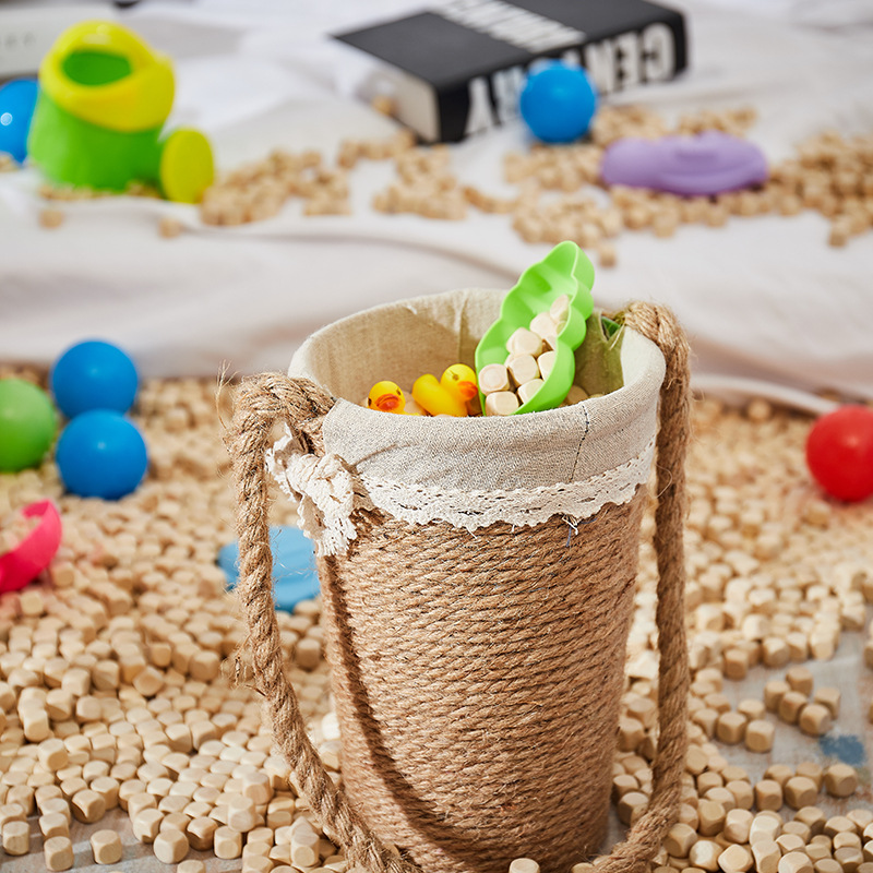 Children's playground wood sand pool lotus wood sand pool parent-child restaurant sand pool small wood 10mm 12mm