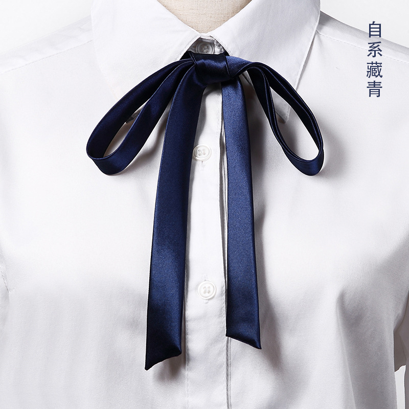 Spring and Autumn Korean Long Small Ribbon Collar All-match Scarf Belt Thin Narrow Multi-use Small Scarf Long Ribbon