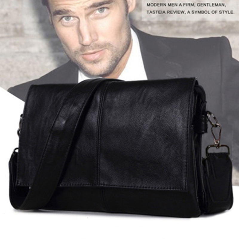 2023 New Factory Direct Korean version of the new men's bag shoulder bag men's leather bag messenger bag casual all-match bag