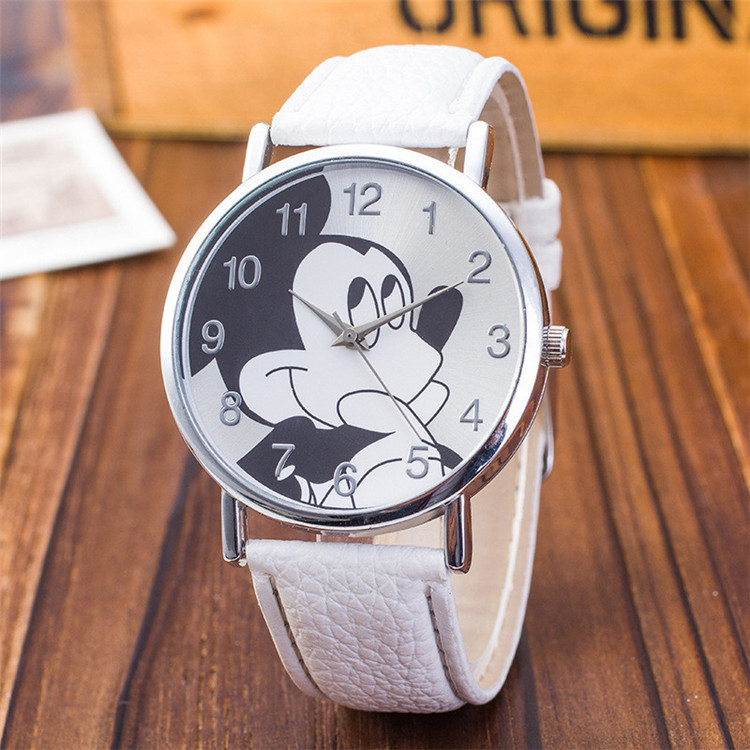 Children's Watch Boys Girls Cartoon Mickey Casual Belt Cute Mickey Mouse Anime Quartz Electronic Children's Watch