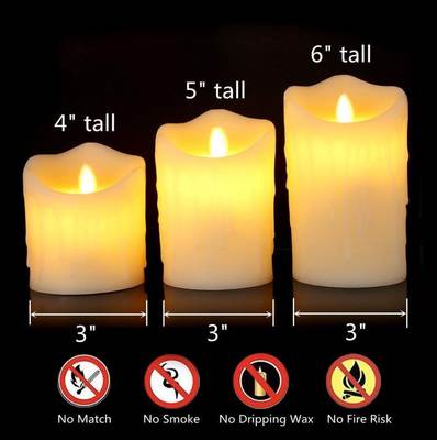 Remote control tears swing LED charging electronic candle light wind flashing shaking candle light