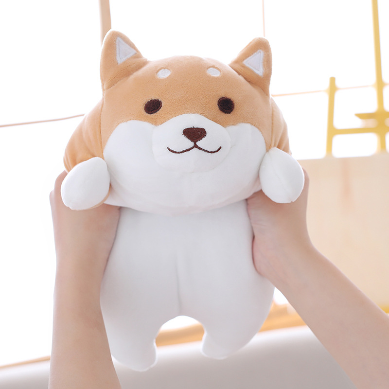 Cross-border Shiba Dog Doll Foreign Trade Doll Dog Lie-down Husky Pillow Japanese Akita Dog Plush Toy Corgi Dog