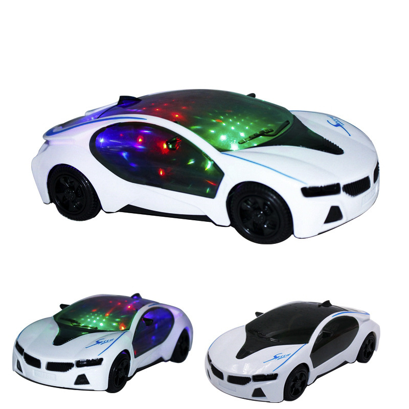 Baoma Wanxiang автомобиль Новый светящийся автомобиль 3D освещение музыка 8 концепт-кар детский игрушечный киоск поставка оптом
