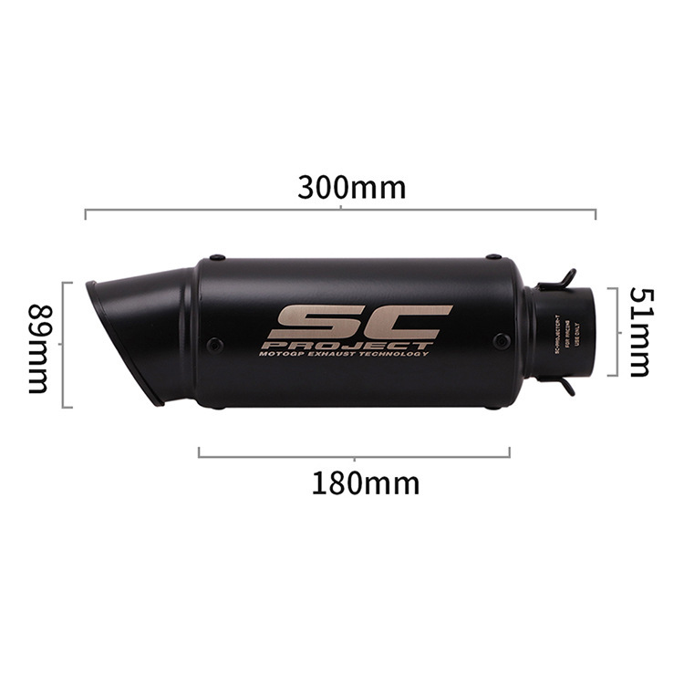 ユニバーサルオートバイの排気管修正 Sc 大排気量ストリートファイター 38-51 ミリメートルテールパイプ|undefined