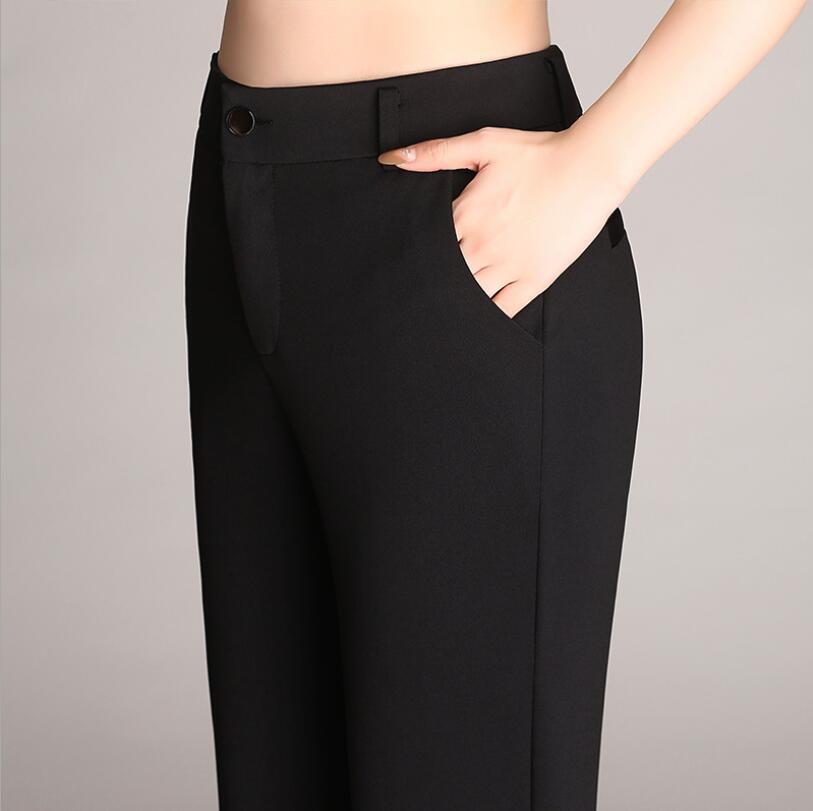 Cross-border supply new micro pants trousers plus size flared pants suit pants women's straight high waist work pants suit pants women