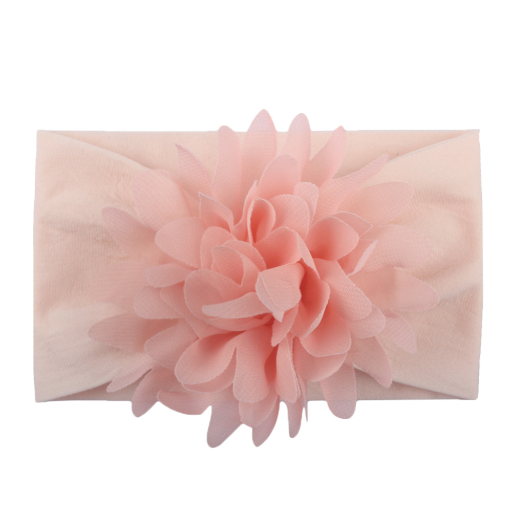 ins New European and American Spring Thin Baby Nylon Chiffon Flower Headscarf Children's Hair Band Hair Accessories Baby Hair Band