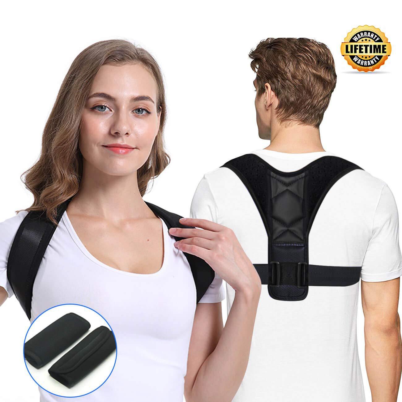 Factory male and female adult youth sitting posture, standing posture SBR, Oxford cloth, PU leather children correction posture belt
