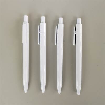 Wholesale Notebook Stationery Set White Ballpoint Pen ball-poinpen Advertising Gift Press Ballpoint Pen