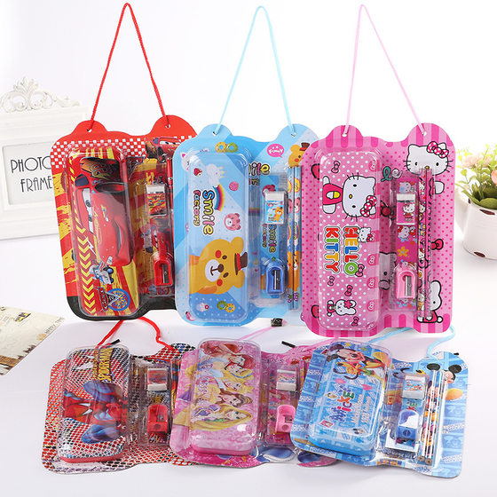 Children's birthday gift creative stationery set gift box Primary School students gift bag school supplies combination manufacturers wholesale