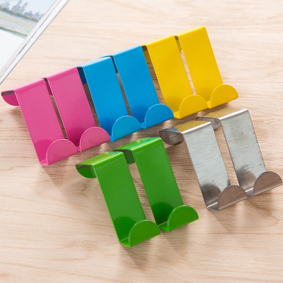 General merchandise color stainless steel door back type multi-function dual-purpose clothing hook alloy metal door hook
