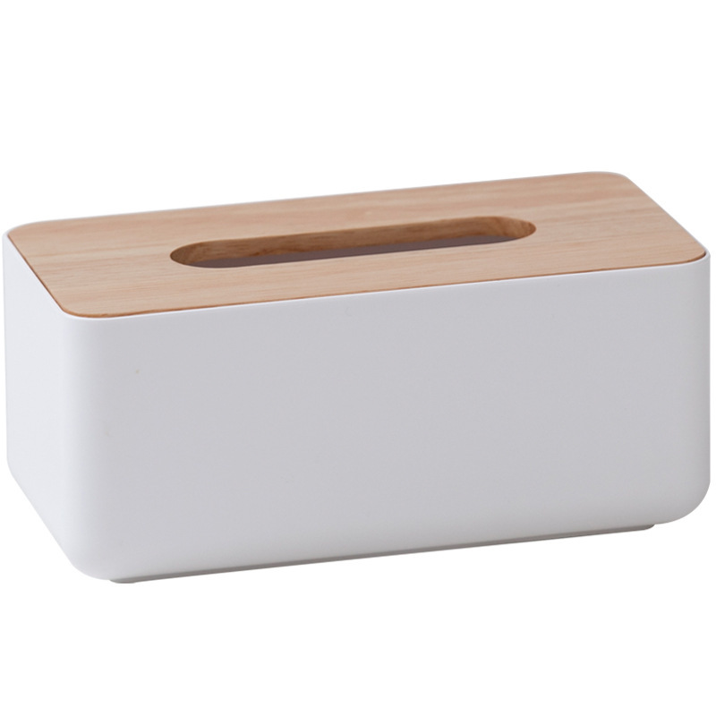 Japanese Style Bamboo and Wood Tissue Box Living Room Coffee Table Simple Paper Box Napkin Paper Box Household Paper Box Household Paper Box Household Paper Box Household Roll Paper Tube