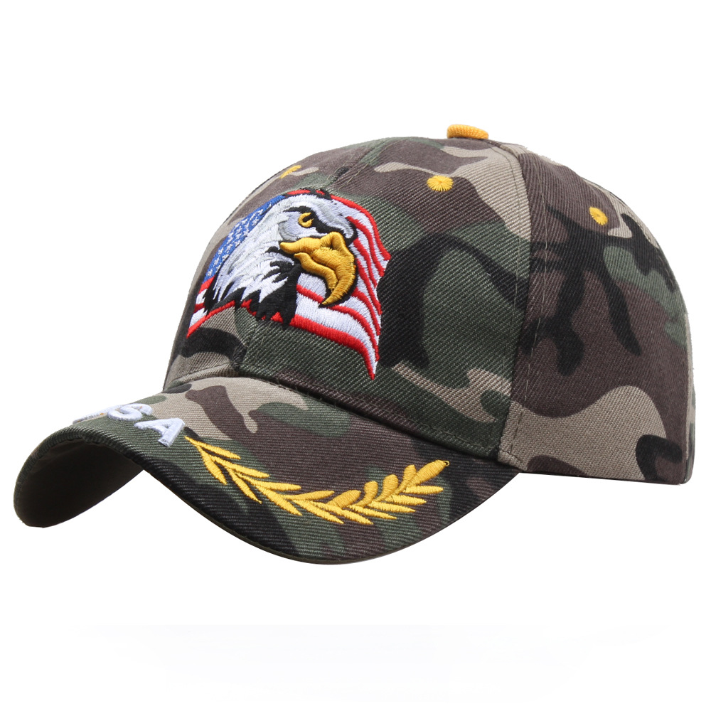 Lan Yin Eagle National flag five-pointed star embroidered baseball cap peaked cap sun hat AliExpress hot fashion