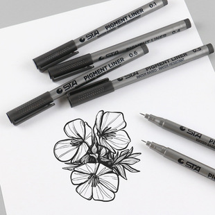 Starsta8050 Art Gouline Pen Needle Pen Clothing Animation Design Line Pen 9 Models Boxed