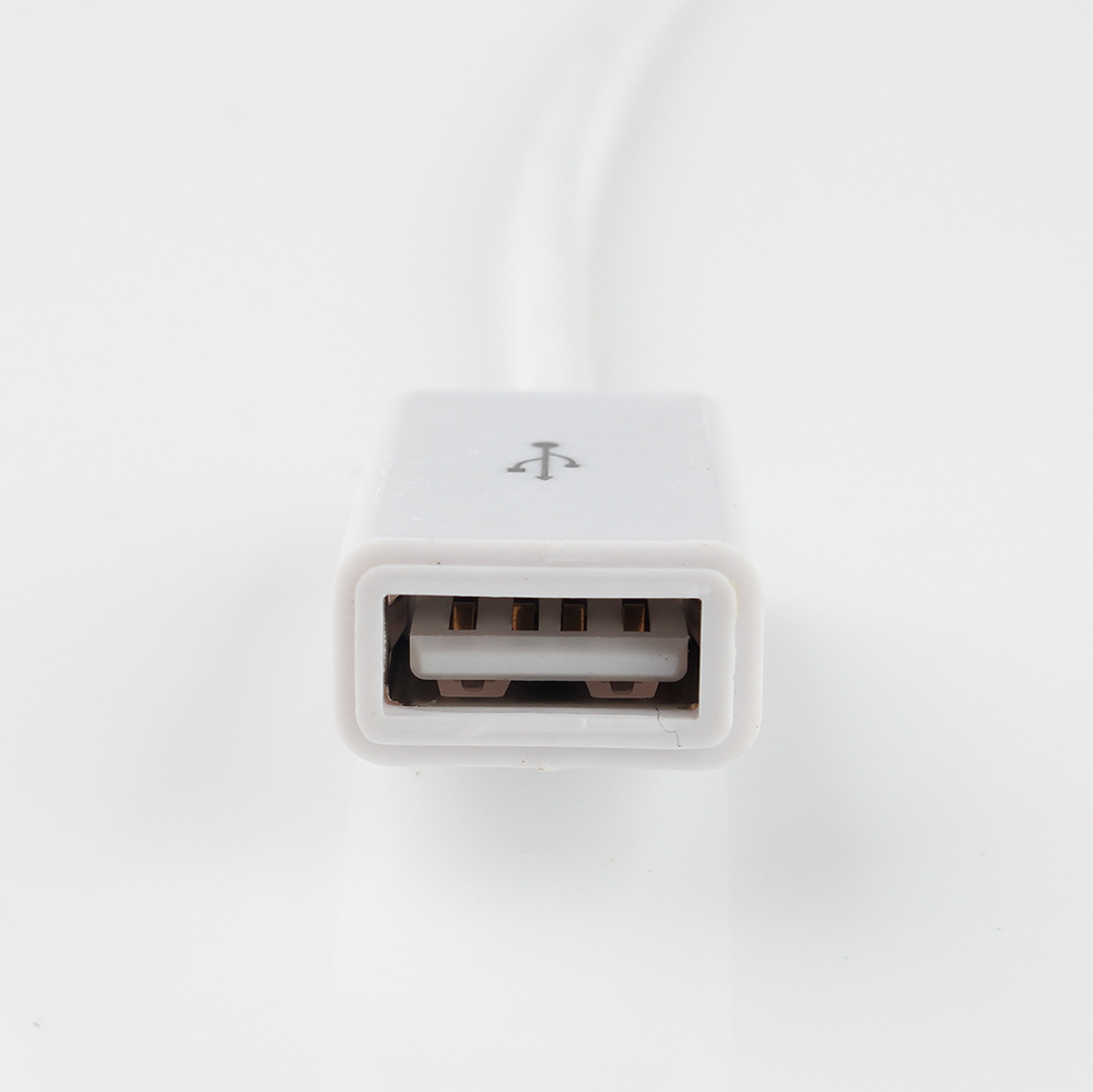 USB female to 3.5mm male 15cm car AUX audio conversion line 3.5 DATA line/car recording line