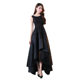 European and American ebay dress women's 2023 New elegant black evening dress banquet graduation season party dress