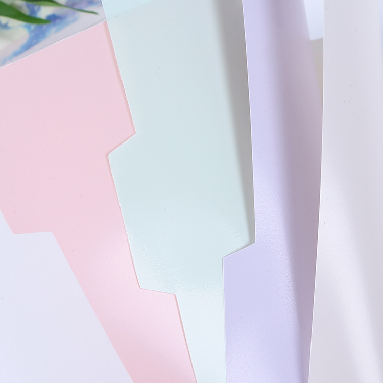 Notebook 4-color plastic pp classification page B5 workbook partition page A5 loose-leaf coil book index tab page