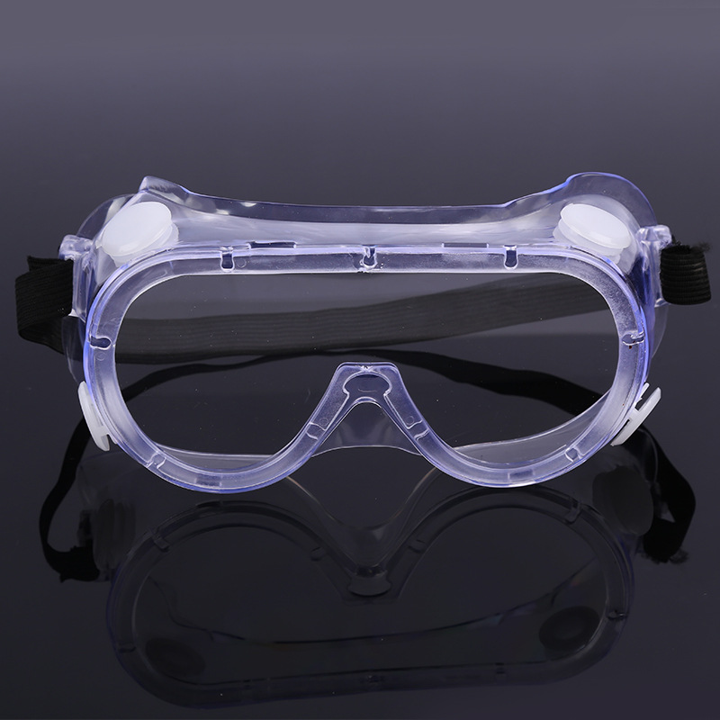 PC four beads large goggles protective glasses dustproof dustproof windproof chemical laboratory splash-proof labor protection goggles