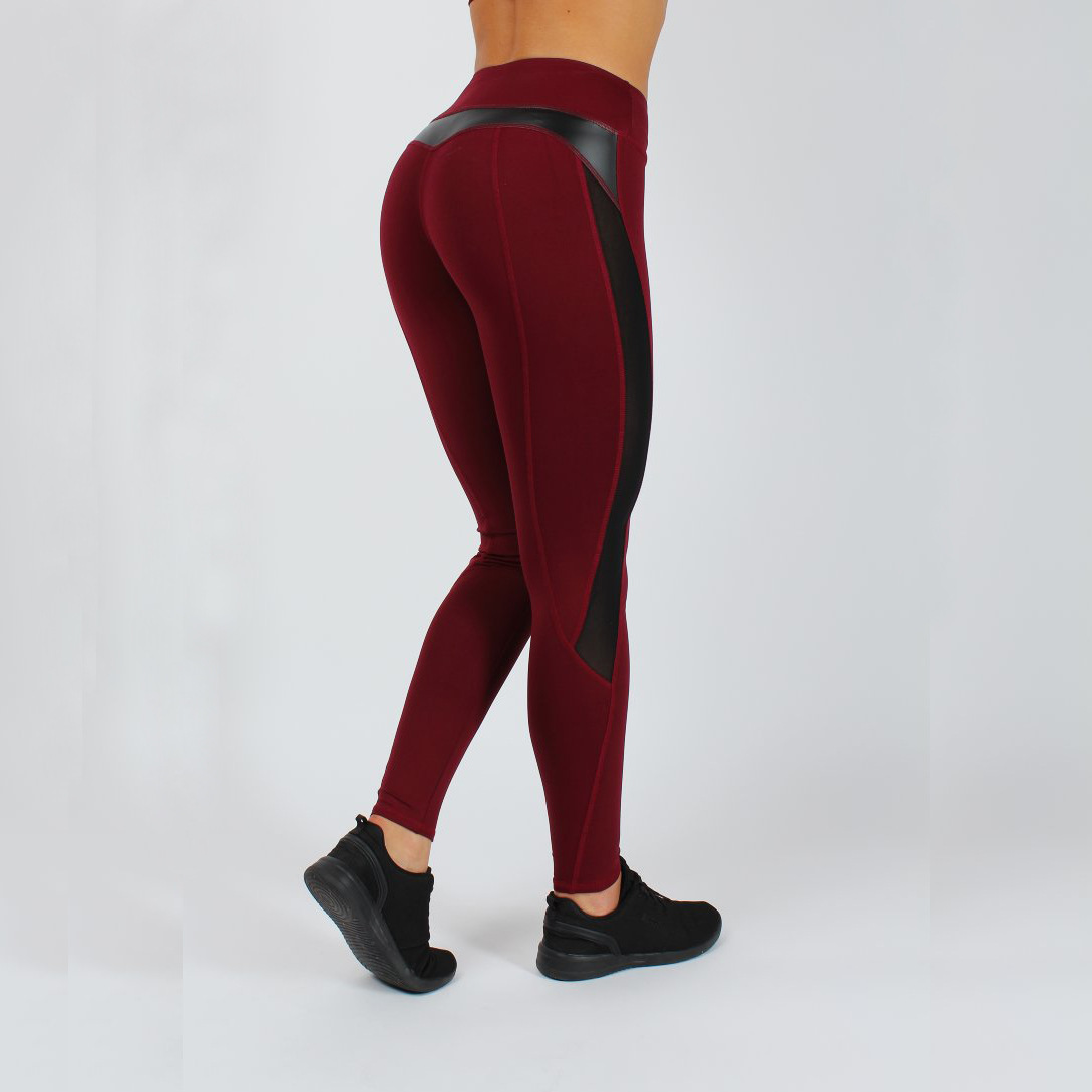 Cross-border European and American foreign trade AliExpress popular mesh stitching yoga pants high waist hip sports leggings Yiwu pants