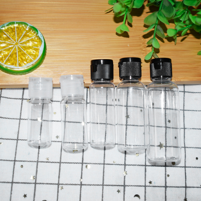 10 15 20 30 50ml PET flip cap bottle makeup transparent lotion bottle sub-packaging sample bottle makeup bottle