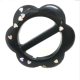 Resin Waist Buckle Day Clothes Corner Knot Buckle Shirt T-shirt Corner Buckle Round Buckle Three-gear Silk Scarf Buckle